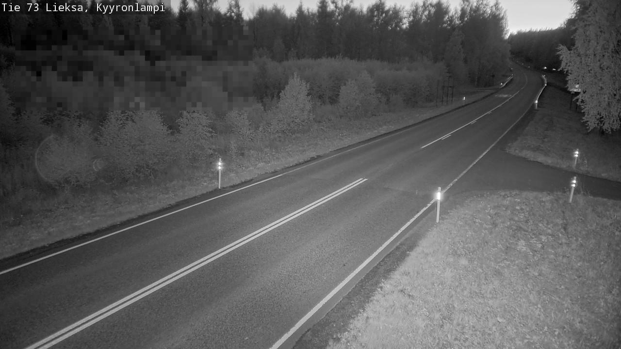 Weather Camera Image Road 73 Lieksa, Kyyrönlampi, Lieksa, Pohjois-Karjala