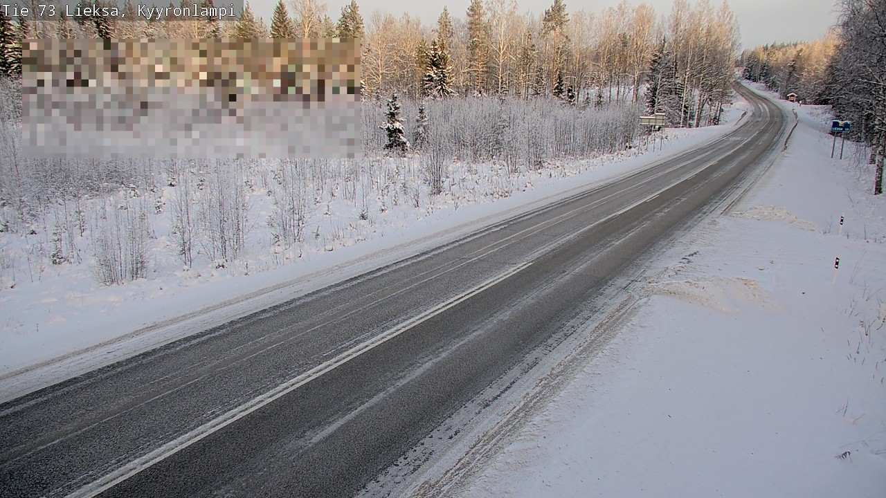 Weather Camera Image Road 73 Lieksa, Kyyrönlampi, Lieksa, Pohjois-Karjala