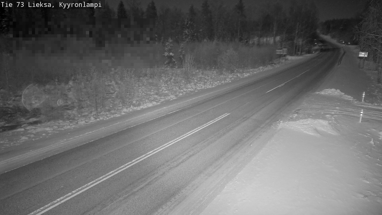 Weather Camera Image Road 73 Lieksa, Kyyrönlampi, Lieksa, Pohjois-Karjala