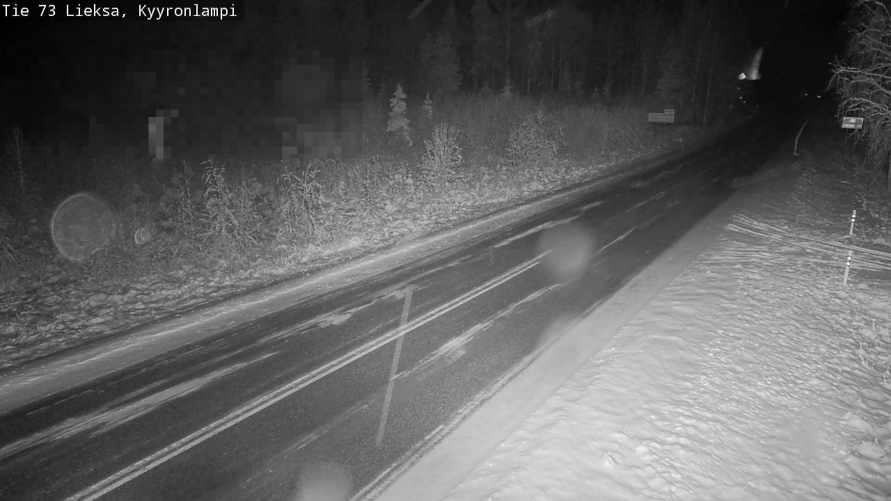 Weather Camera Image Road 73 Lieksa, Kyyrönlampi, Lieksa, Pohjois-Karjala
