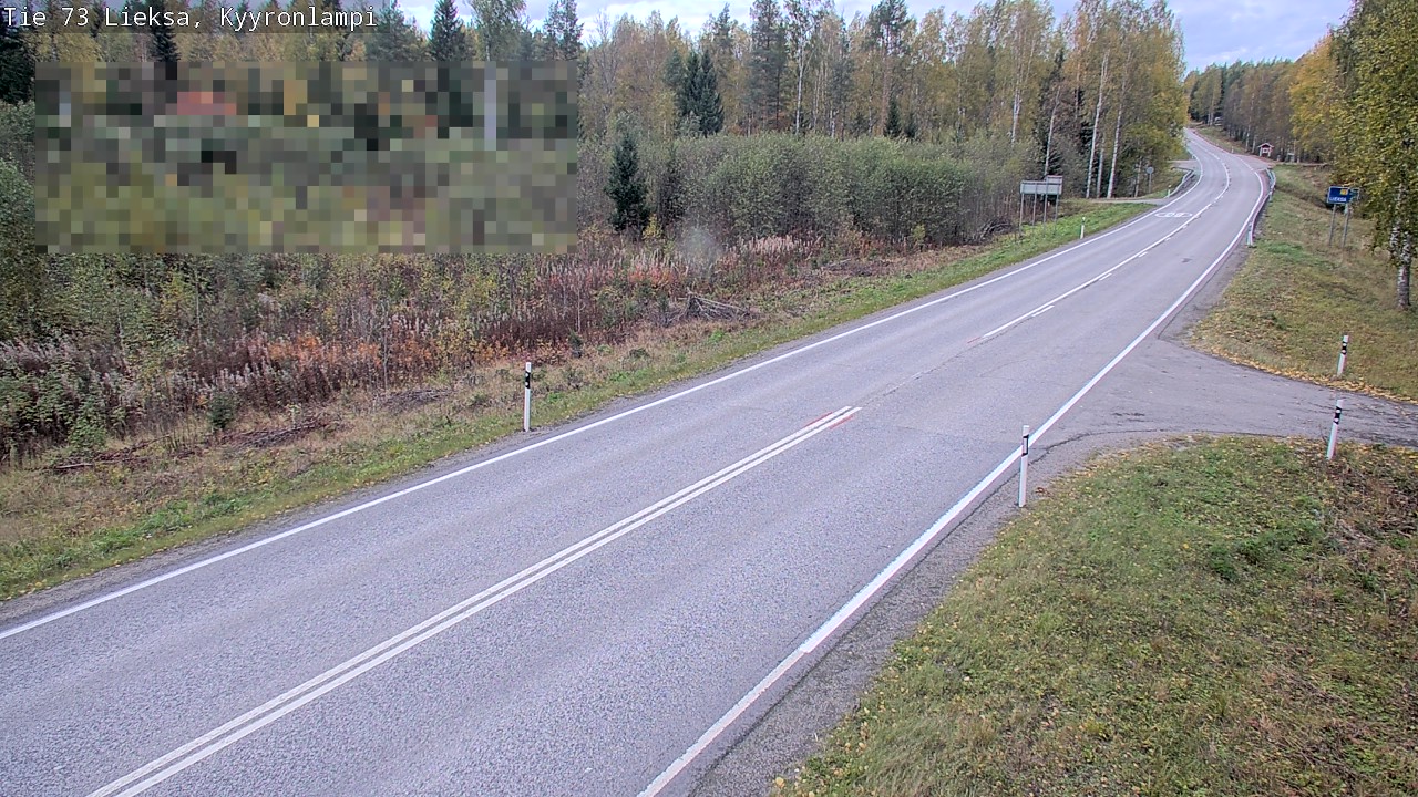 Weather Camera Image Road 73 Lieksa, Kyyrönlampi, Lieksa, Pohjois-Karjala