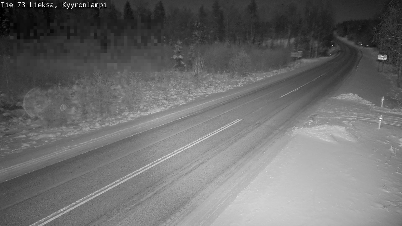 Weather Camera Image Road 73 Lieksa, Kyyrönlampi, Lieksa, Pohjois-Karjala