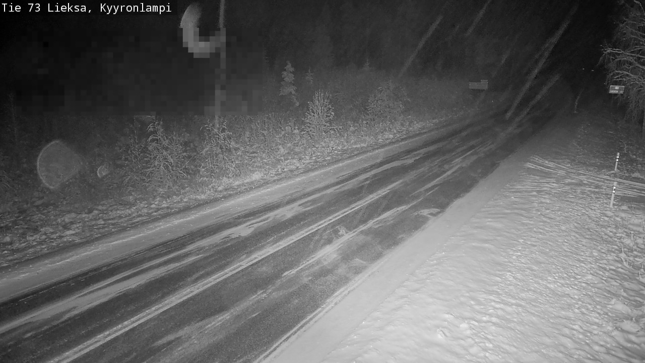 Weather Camera Image Road 73 Lieksa, Kyyrönlampi, Lieksa, Pohjois-Karjala