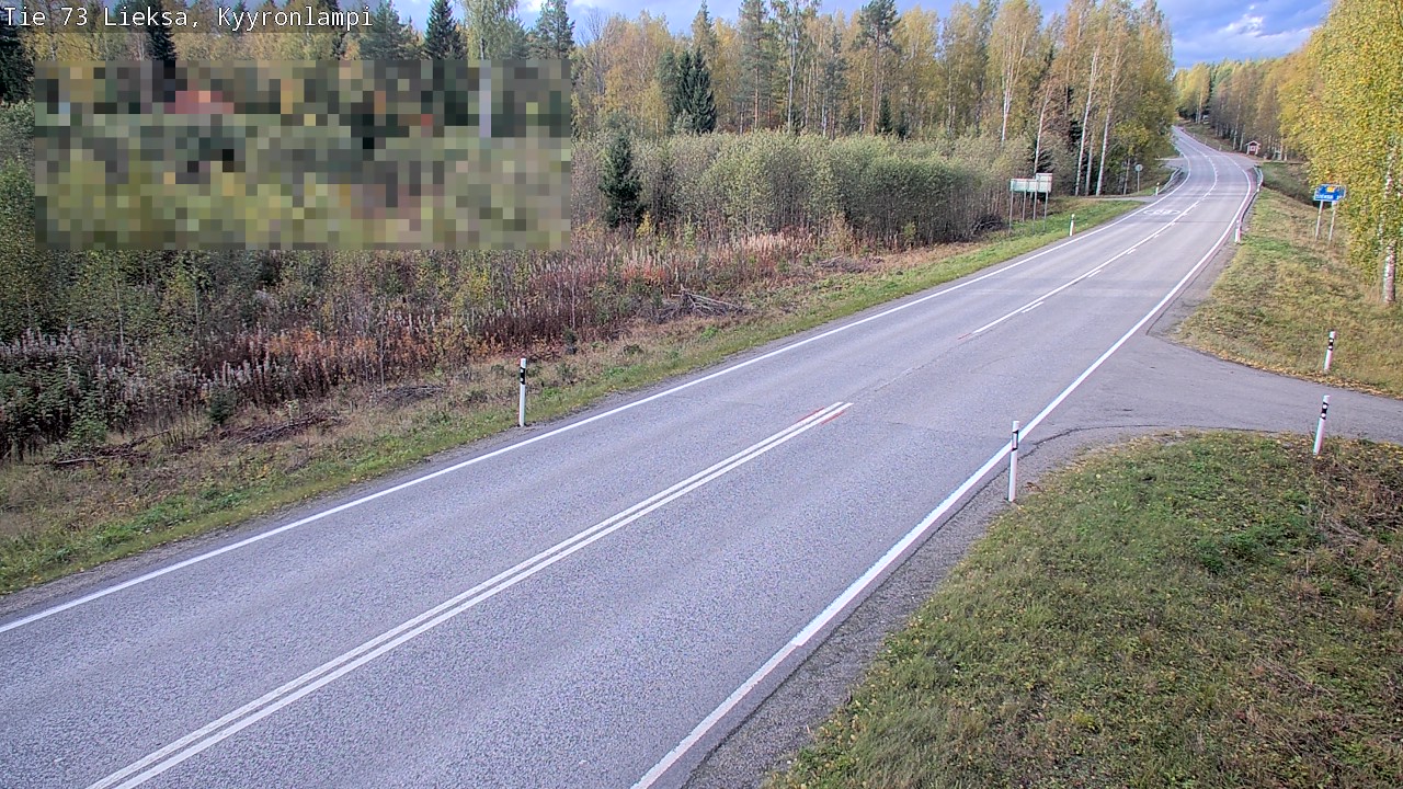 Weather Camera Image Väg 73 Lieksa, Kyyrönlampi, Lieksa, Pohjois-Karjala
