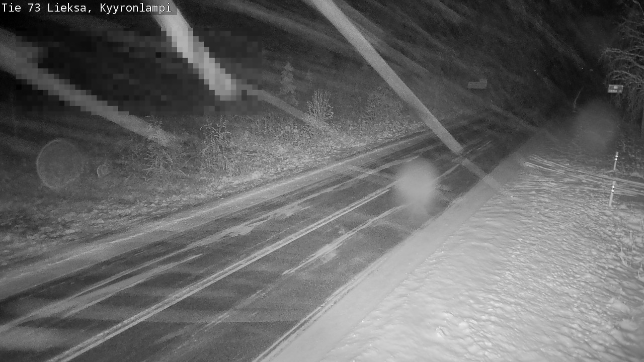 Weather Camera Image Road 73 Lieksa, Kyyrönlampi, Lieksa, Pohjois-Karjala