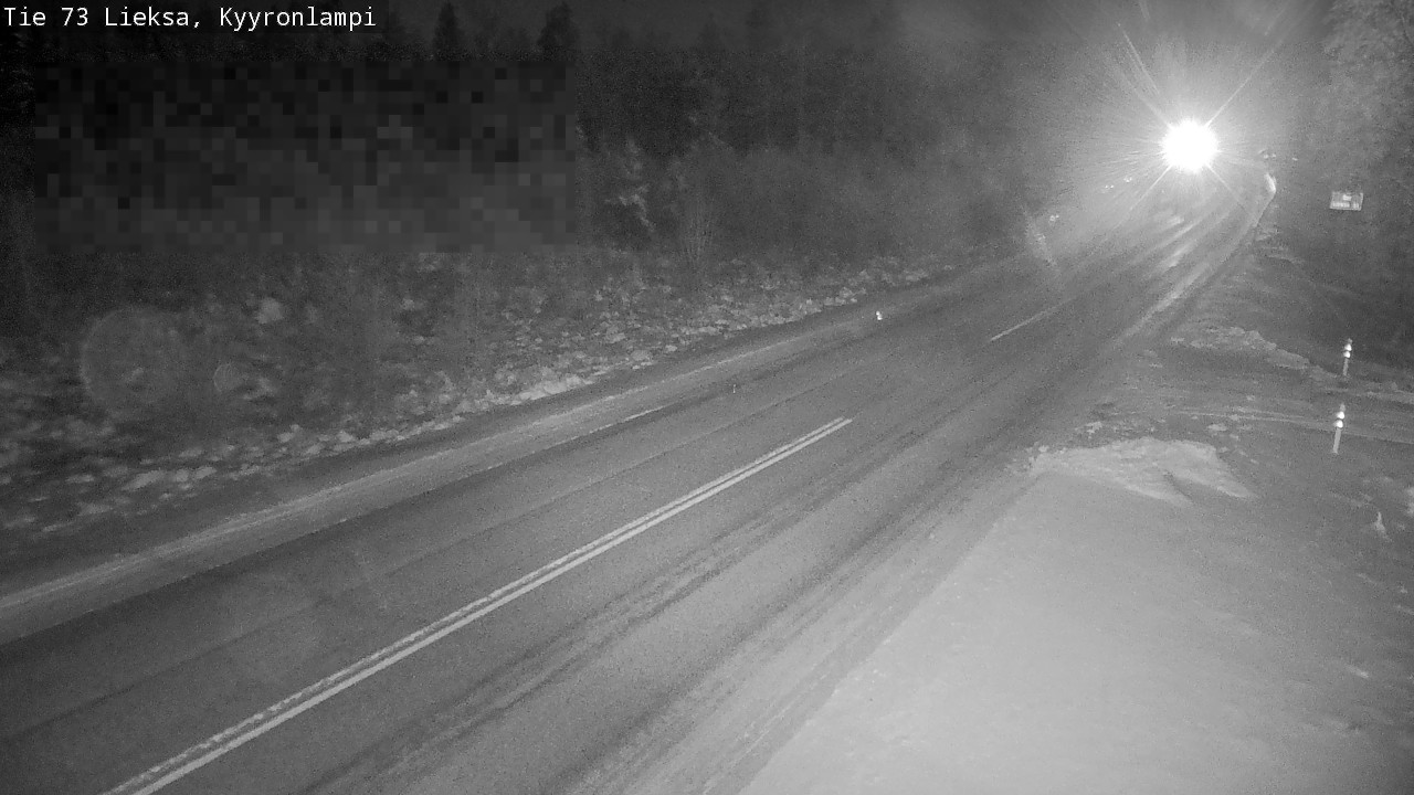 Weather Camera Image Road 73 Lieksa, Kyyrönlampi, Lieksa, Pohjois-Karjala