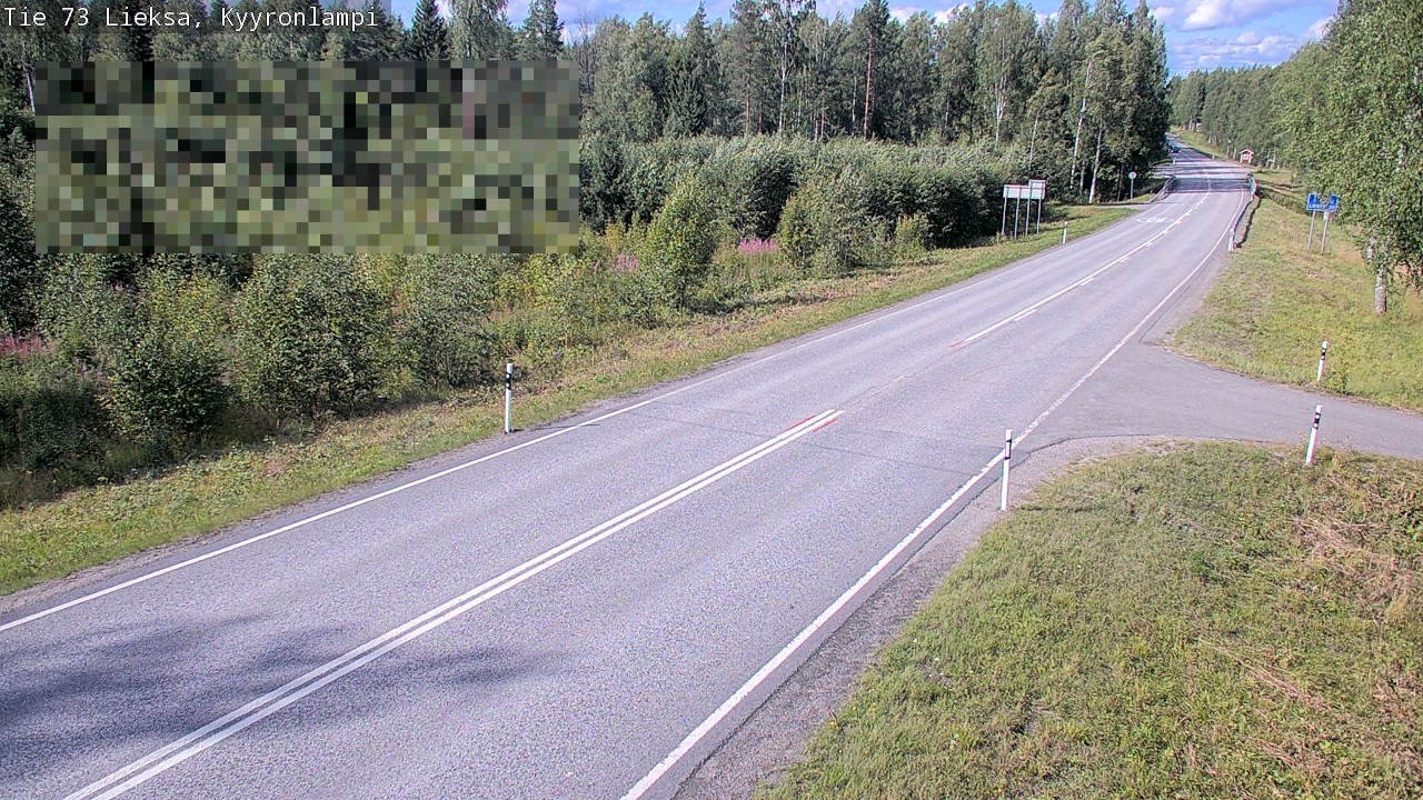 Weather Camera Image Road 73 Lieksa, Kyyrönlampi, Lieksa, Pohjois-Karjala