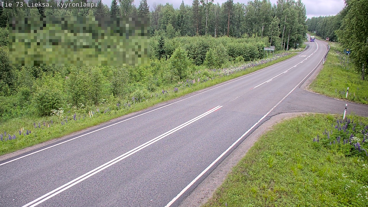 Weather Camera Image Väg 73 Lieksa, Kyyrönlampi, Lieksa, Pohjois-Karjala