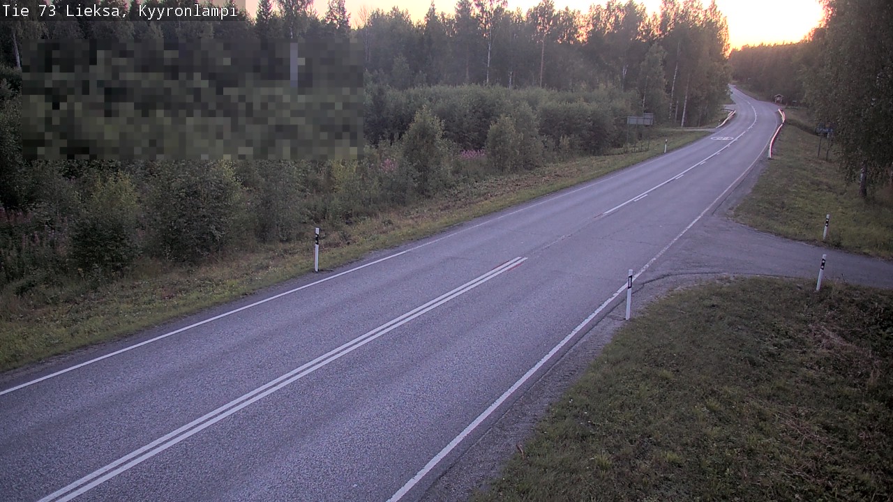 Weather Camera Image Road 73 Lieksa, Kyyrönlampi, Lieksa, Pohjois-Karjala