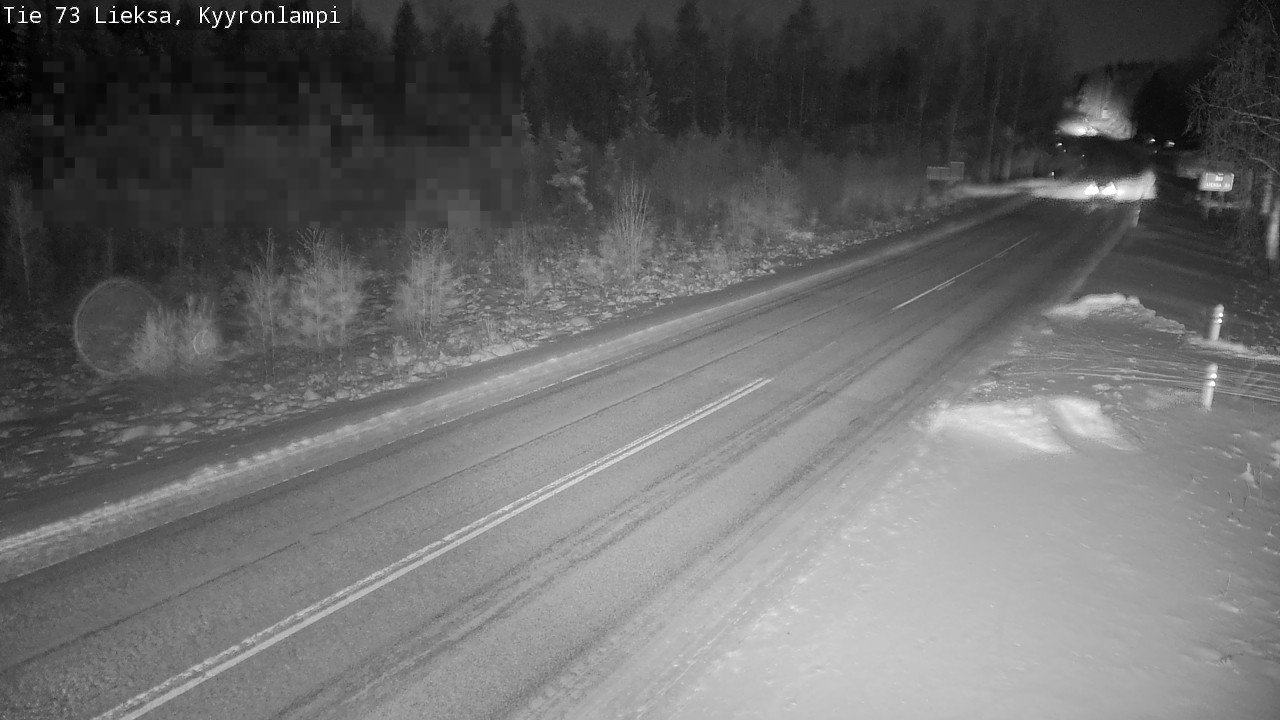 Weather Camera Image Road 73 Lieksa, Kyyrönlampi, Lieksa, Pohjois-Karjala