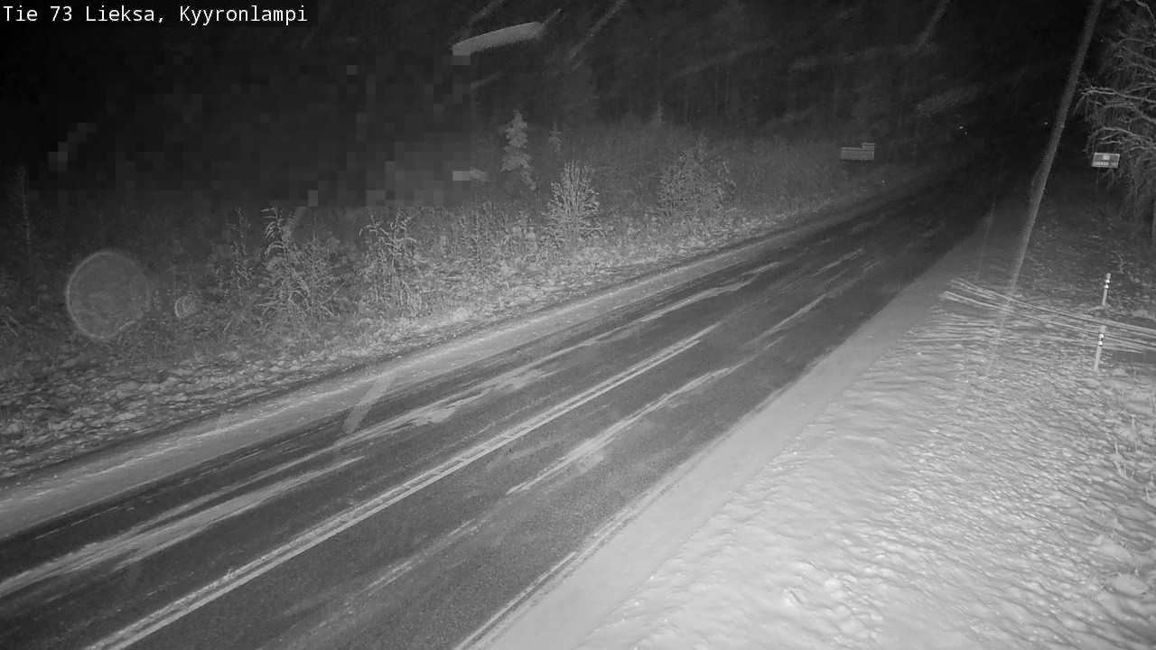 Weather Camera Image Road 73 Lieksa, Kyyrönlampi, Lieksa, Pohjois-Karjala