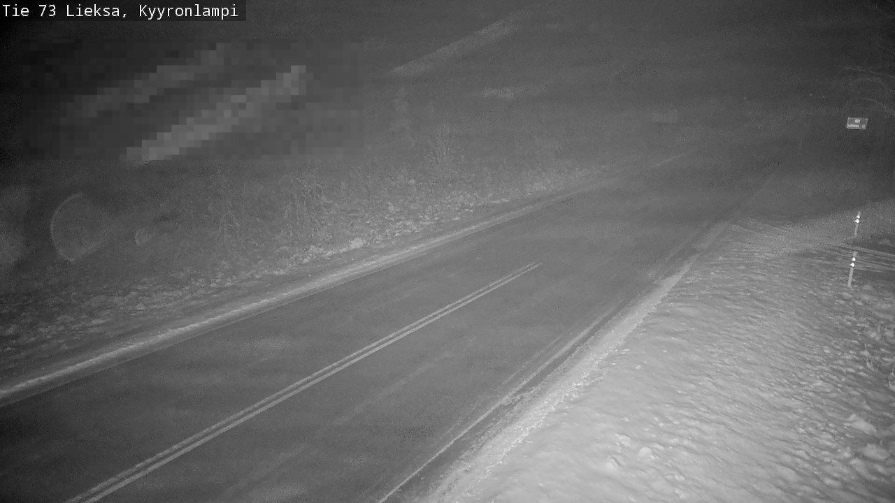 Weather Camera Image Road 73 Lieksa, Kyyrönlampi, Lieksa, Pohjois-Karjala