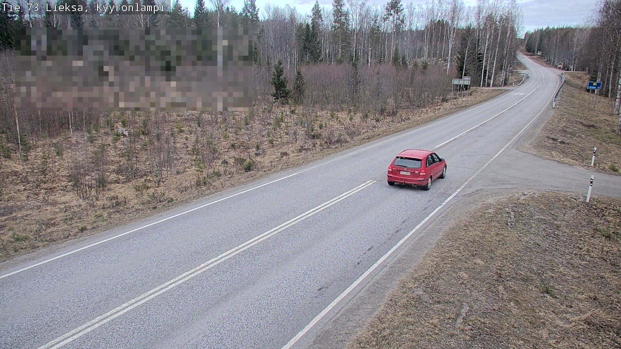 Weather Camera Image Väg 73 Lieksa, Kyyrönlampi, Lieksa, Pohjois-Karjala
