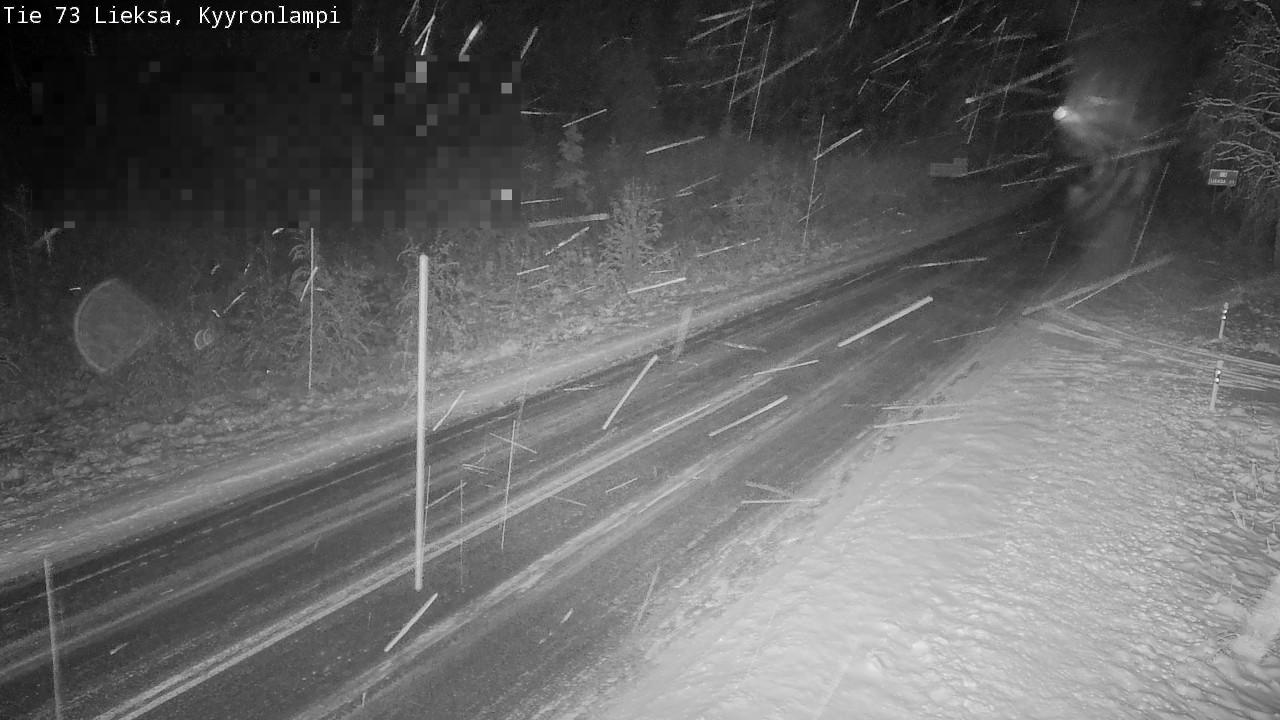 Weather Camera Image Road 73 Lieksa, Kyyrönlampi, Lieksa, Pohjois-Karjala
