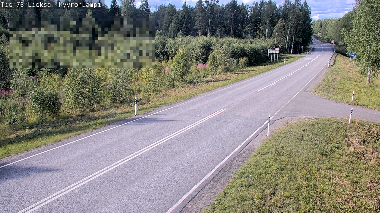 Weather Camera Image Road 73 Lieksa, Kyyrönlampi, Lieksa, Pohjois-Karjala