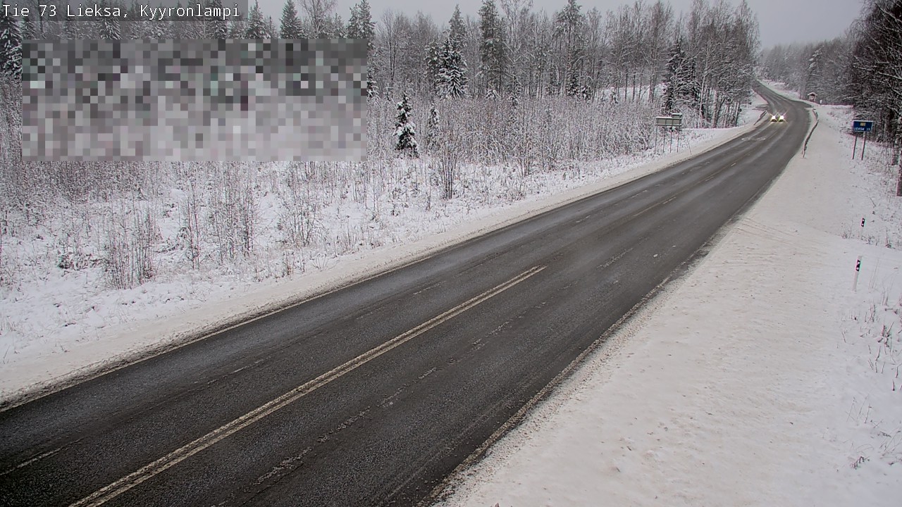 Weather Camera Image Road 73 Lieksa, Kyyrönlampi, Lieksa, Pohjois-Karjala