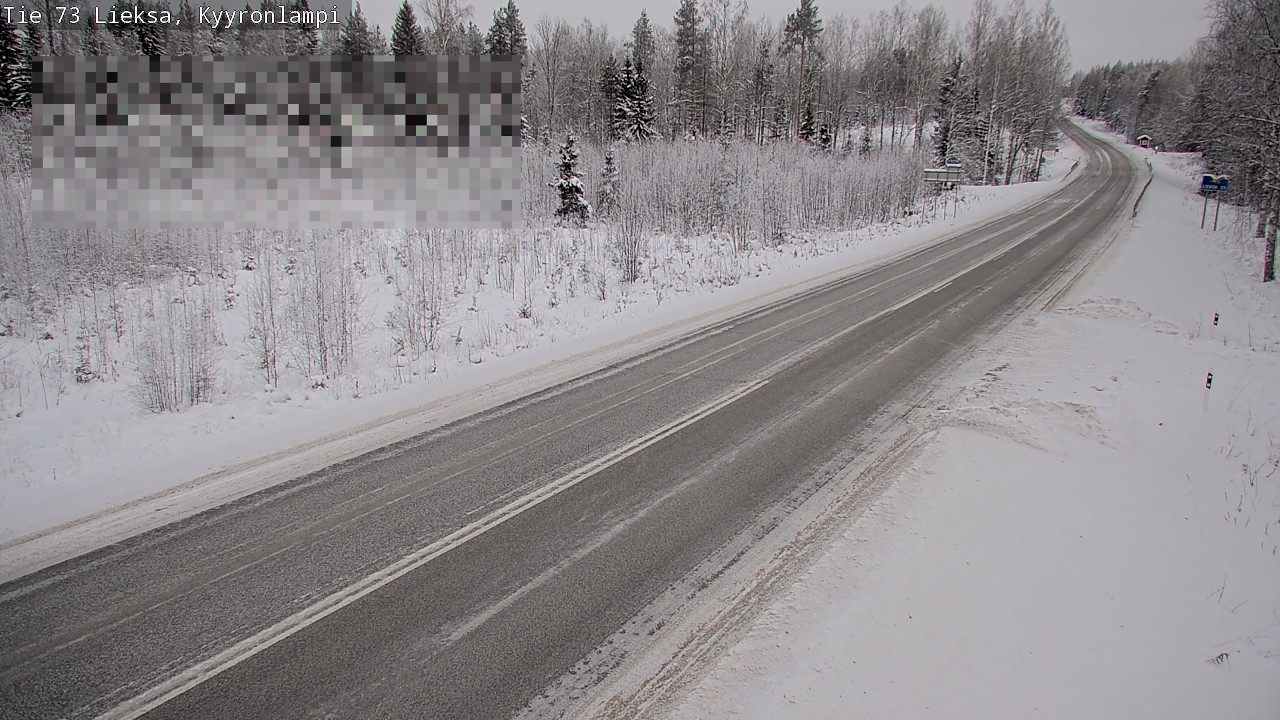Weather Camera Image Road 73 Lieksa, Kyyrönlampi, Lieksa, Pohjois-Karjala