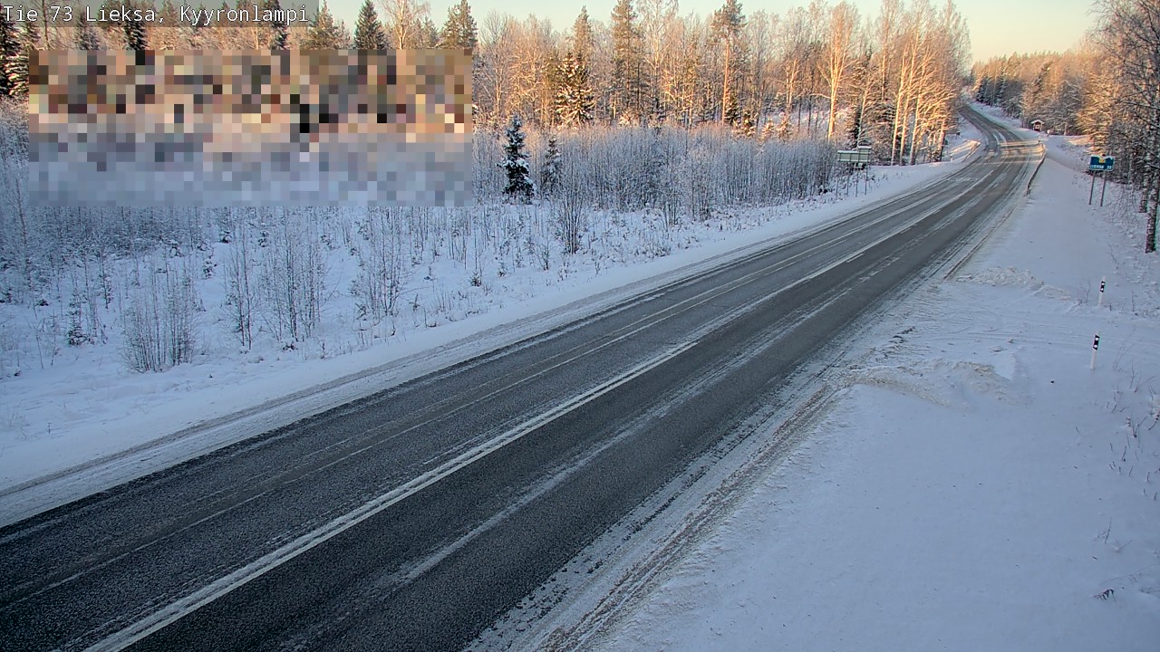 Weather Camera Image Road 73 Lieksa, Kyyrönlampi, Lieksa, Pohjois-Karjala