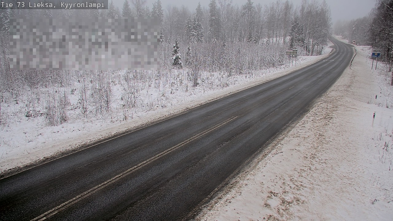 Weather Camera Image Väg 73 Lieksa, Kyyrönlampi, Lieksa, Pohjois-Karjala
