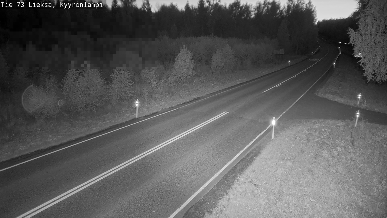 Weather Camera Image Road 73 Lieksa, Kyyrönlampi, Lieksa, Pohjois-Karjala