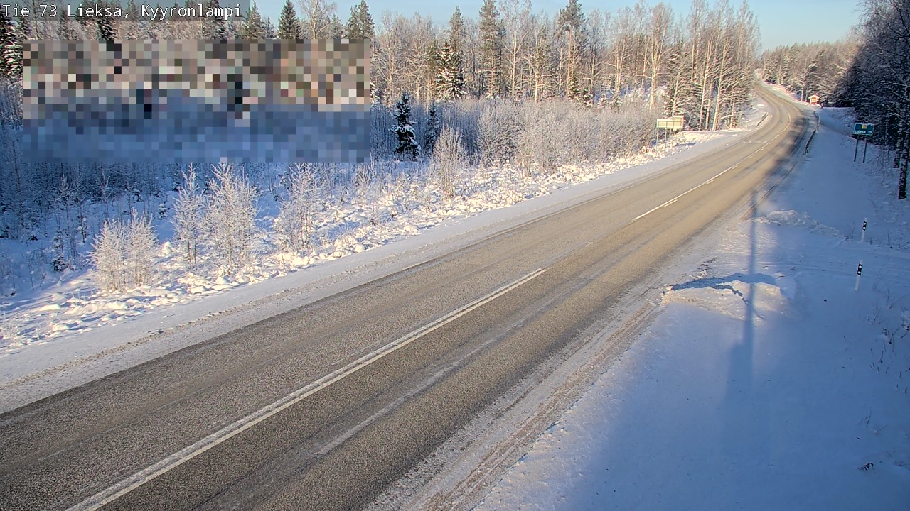 Weather Camera Image Road 73 Lieksa, Kyyrönlampi, Lieksa, Pohjois-Karjala