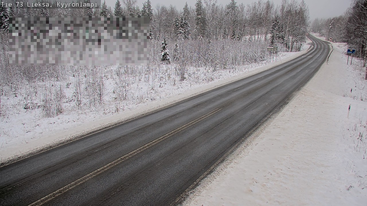Weather Camera Image Road 73 Lieksa, Kyyrönlampi, Lieksa, Pohjois-Karjala