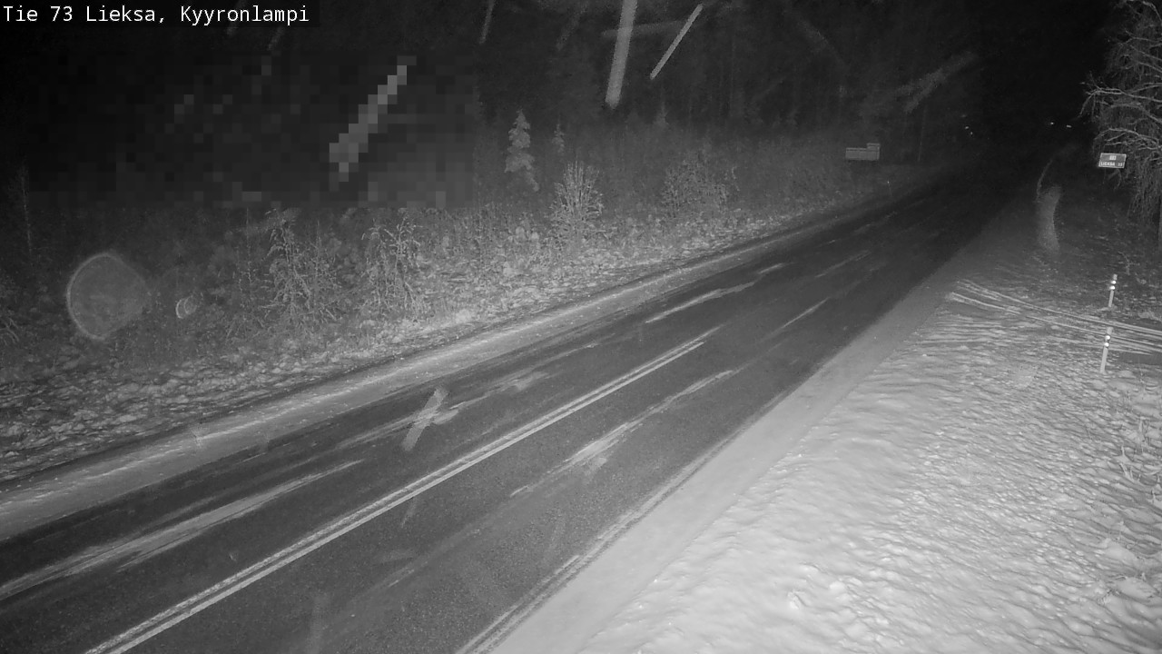 Weather Camera Image Road 73 Lieksa, Kyyrönlampi, Lieksa, Pohjois-Karjala