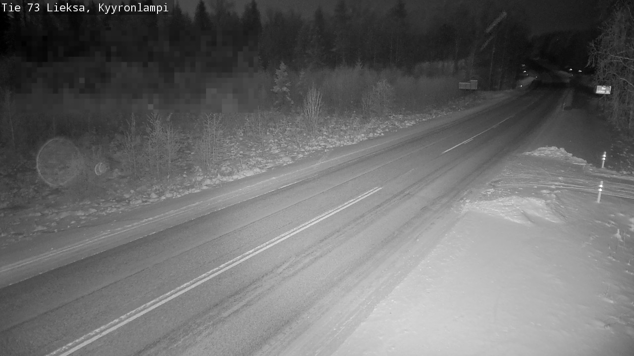 Weather Camera Image Road 73 Lieksa, Kyyrönlampi, Lieksa, Pohjois-Karjala