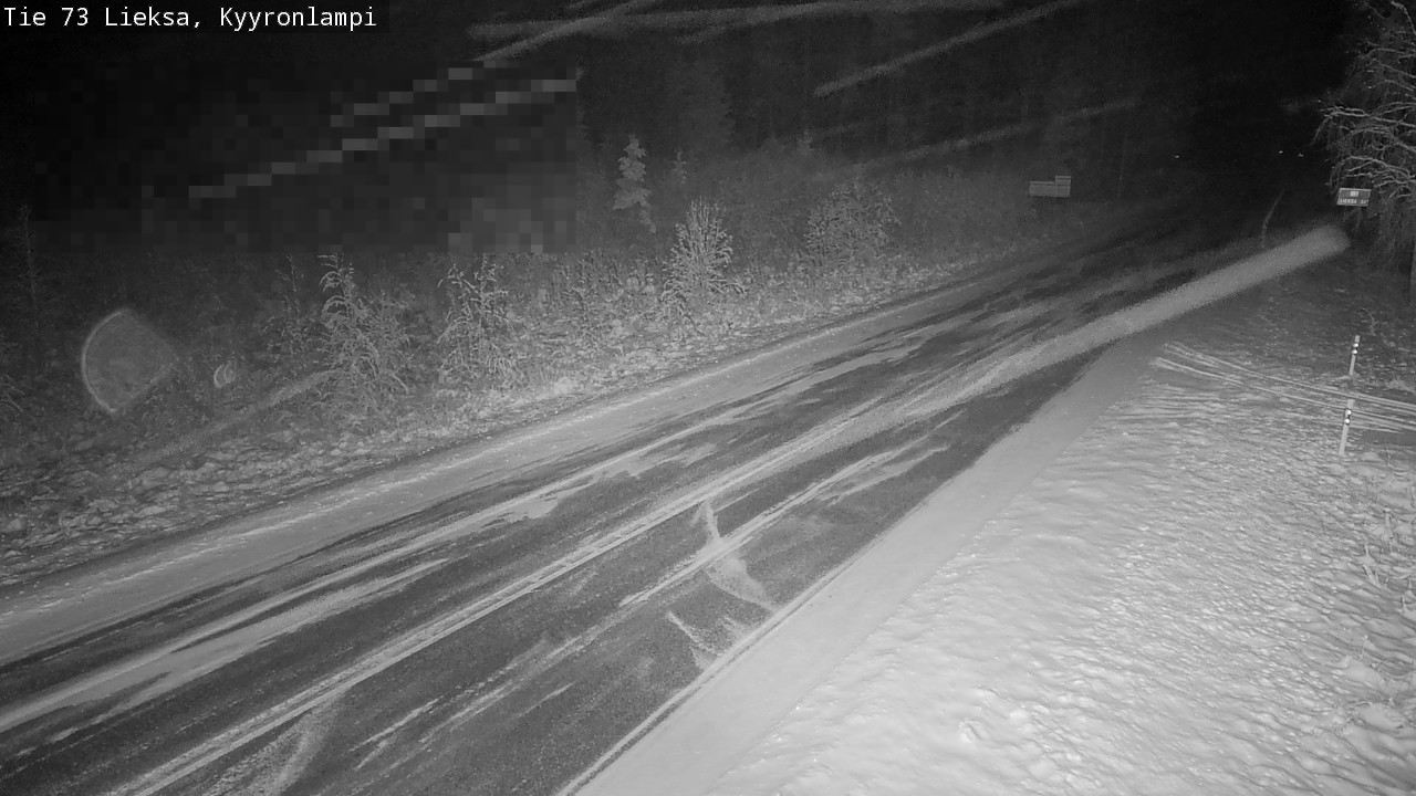 Weather Camera Image Road 73 Lieksa, Kyyrönlampi, Lieksa, Pohjois-Karjala