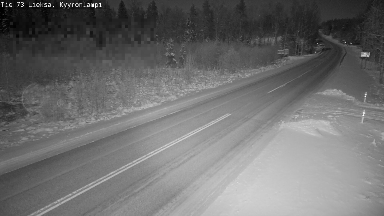 Weather Camera Image Road 73 Lieksa, Kyyrönlampi, Lieksa, Pohjois-Karjala