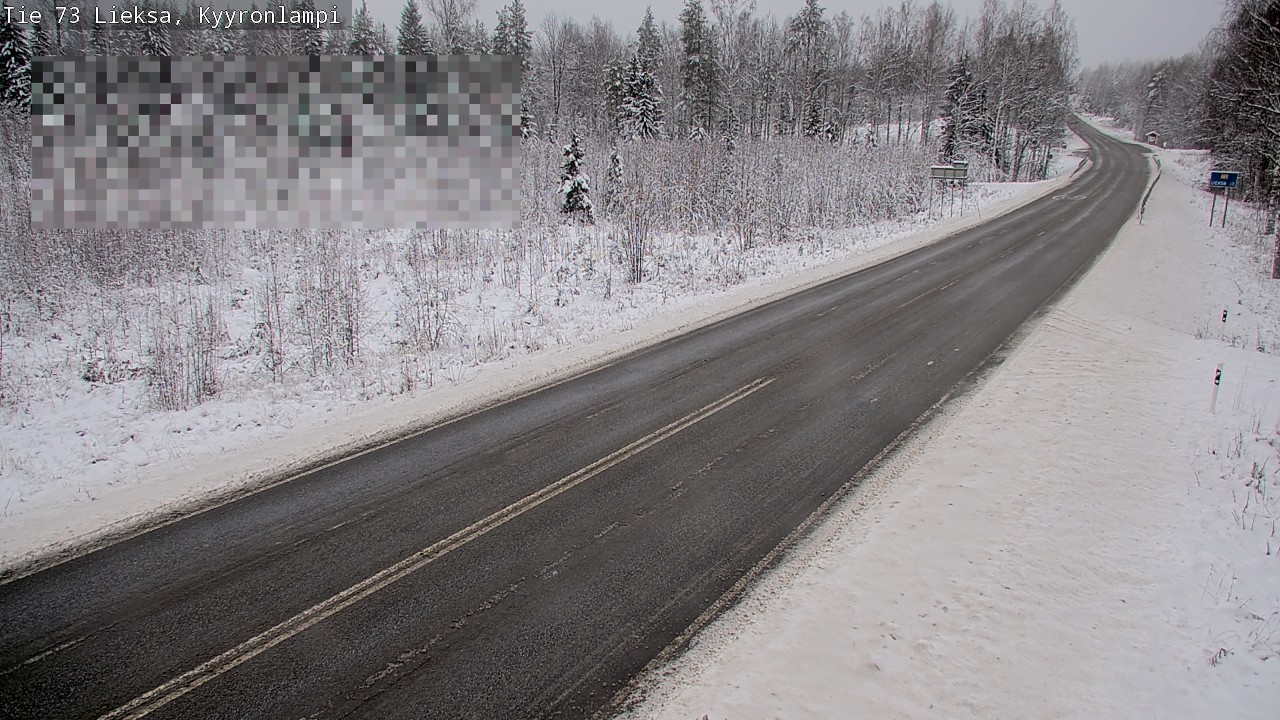 Weather Camera Image Road 73 Lieksa, Kyyrönlampi, Lieksa, Pohjois-Karjala