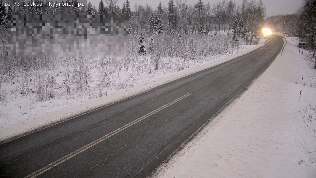 Weather Camera Image Road 73 Lieksa, Kyyrönlampi, Lieksa, Pohjois-Karjala