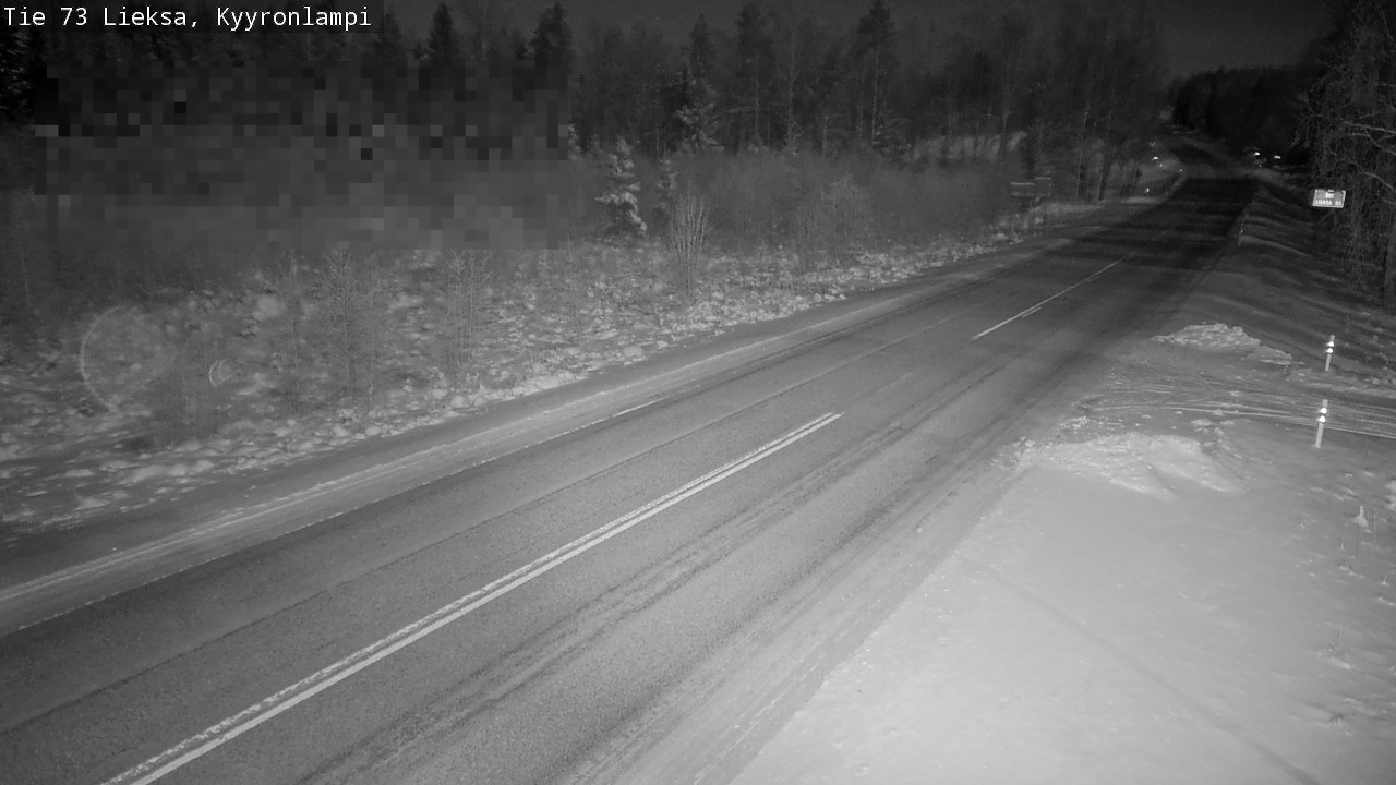 Weather Camera Image Road 73 Lieksa, Kyyrönlampi, Lieksa, Pohjois-Karjala