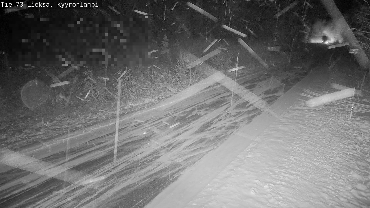 Weather Camera Image Road 73 Lieksa, Kyyrönlampi, Lieksa, Pohjois-Karjala