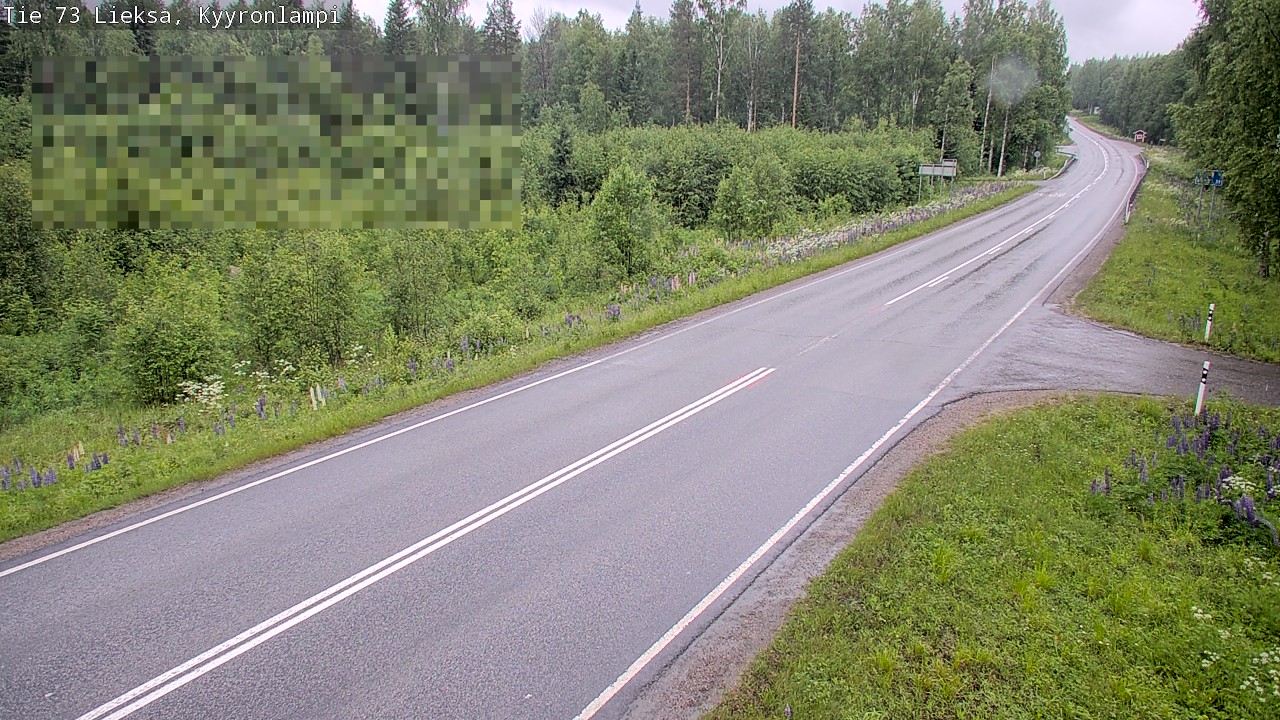 Weather Camera Image Road 73 Lieksa, Kyyrönlampi, Lieksa, Pohjois-Karjala