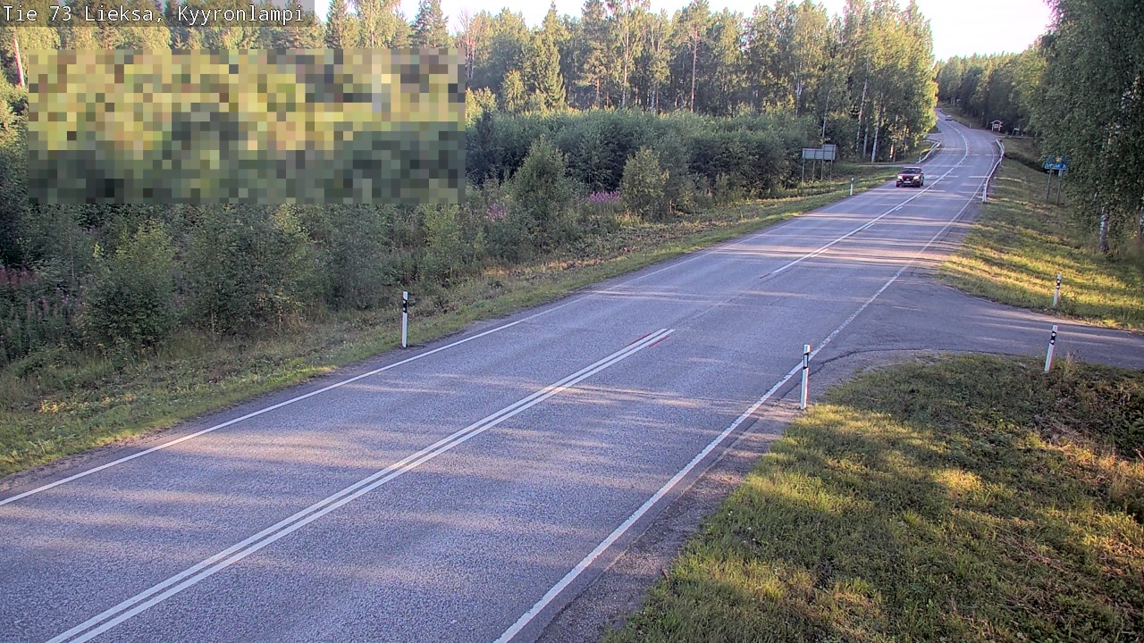 Weather Camera Image Road 73 Lieksa, Kyyrönlampi, Lieksa, Pohjois-Karjala
