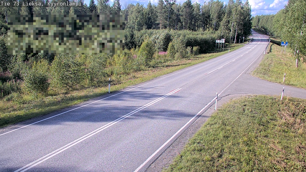 Weather Camera Image Road 73 Lieksa, Kyyrönlampi, Lieksa, Pohjois-Karjala
