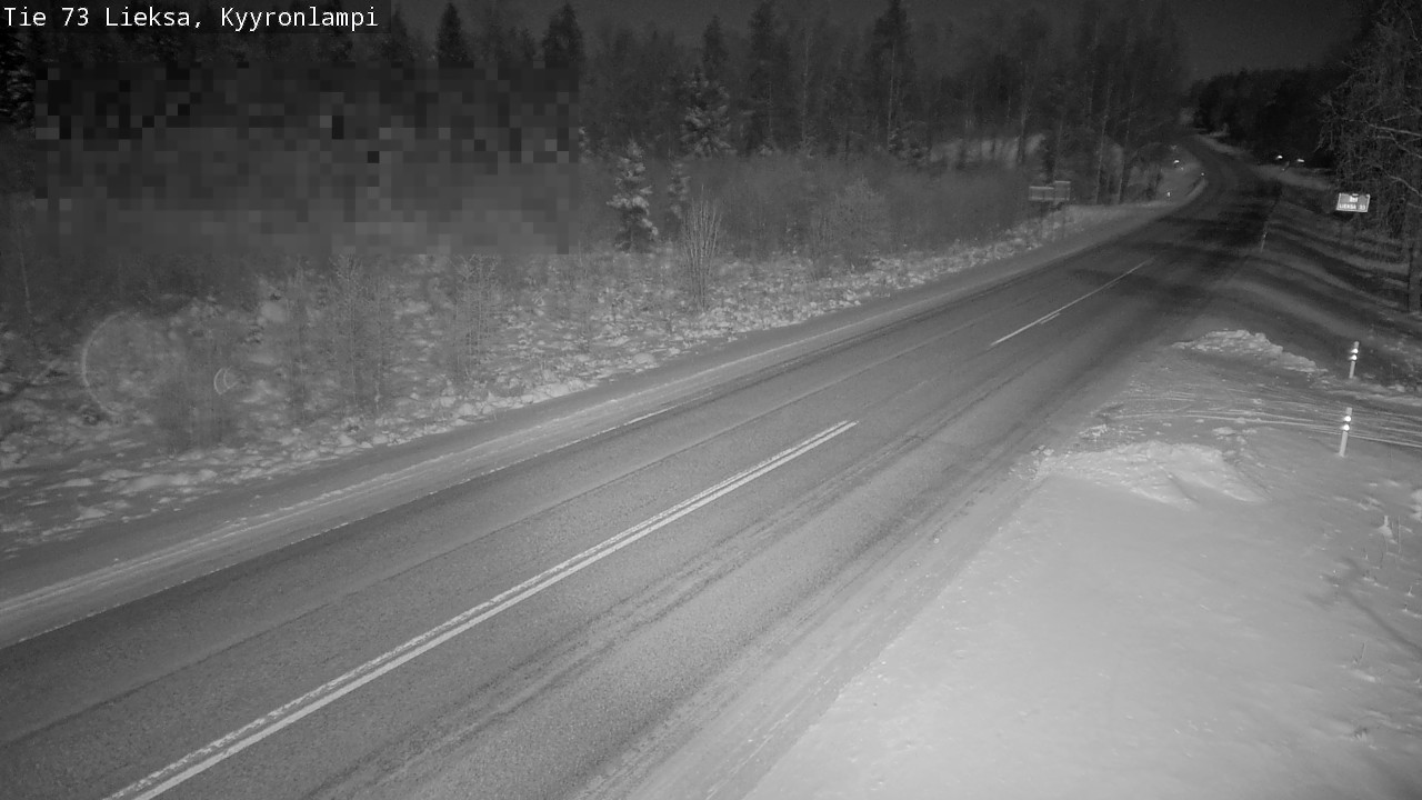 Weather Camera Image Road 73 Lieksa, Kyyrönlampi, Lieksa, Pohjois-Karjala