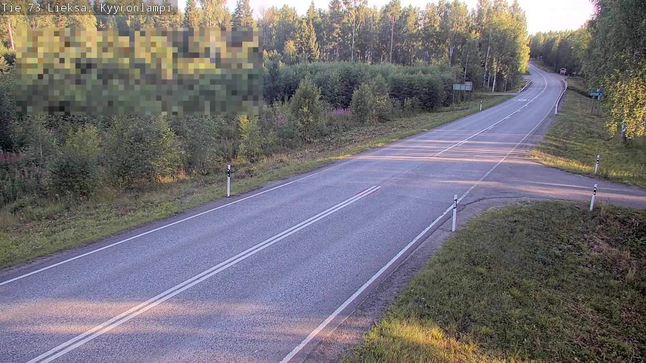 Weather Camera Image Road 73 Lieksa, Kyyrönlampi, Lieksa, Pohjois-Karjala