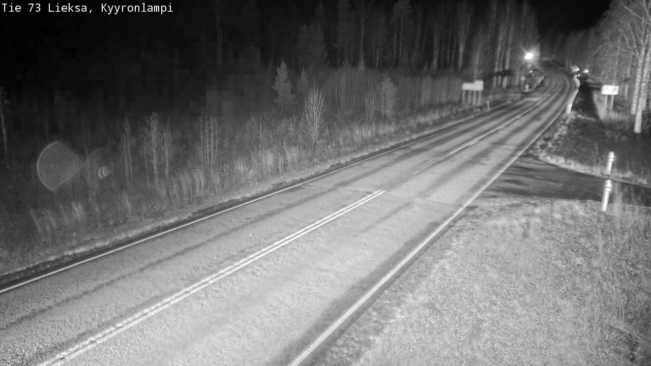 Weather Camera Image Väg 73 Lieksa, Kyyrönlampi, Lieksa, Pohjois-Karjala
