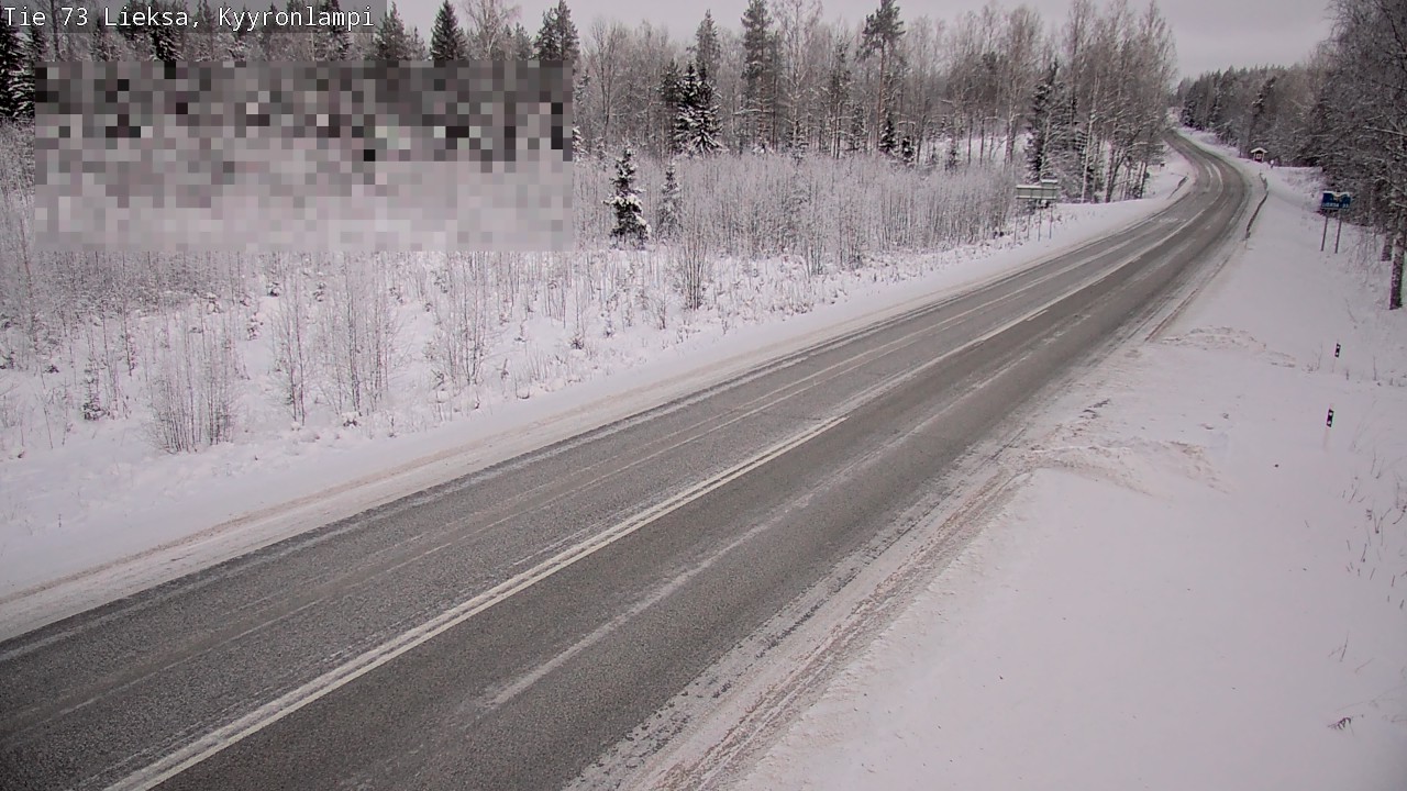 Weather Camera Image Road 73 Lieksa, Kyyrönlampi, Lieksa, Pohjois-Karjala