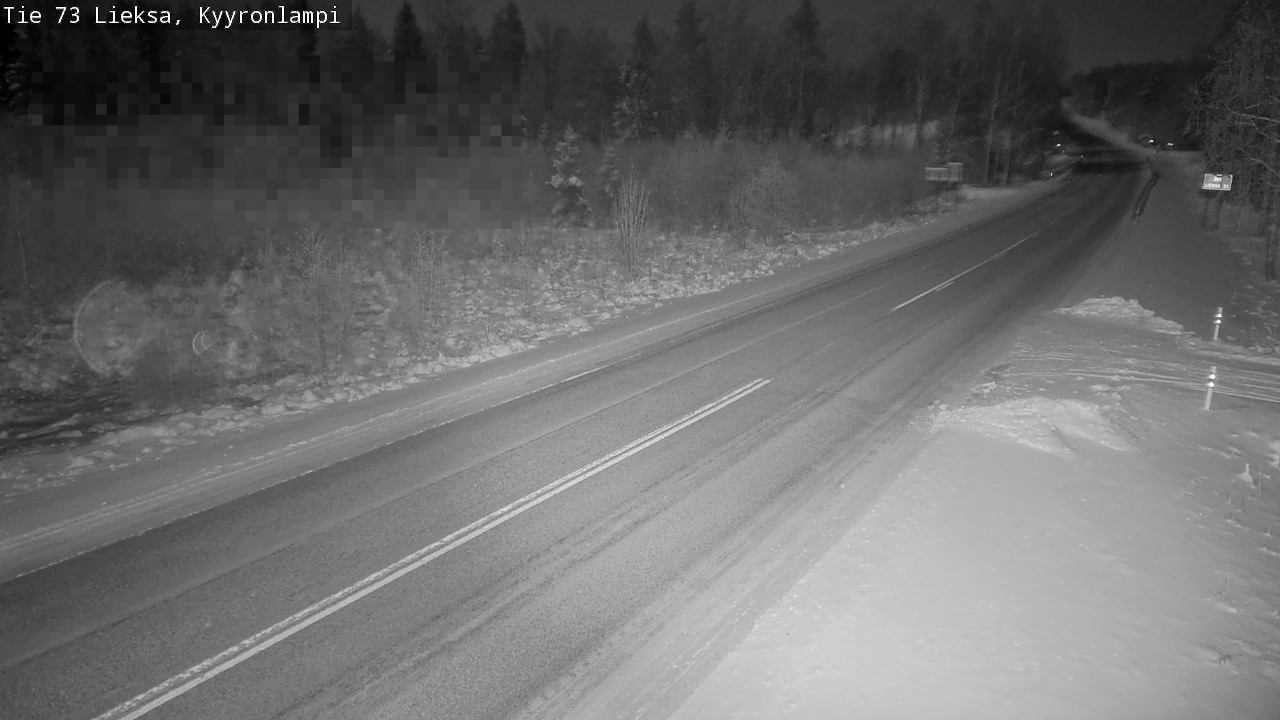 Weather Camera Image Väg 73 Lieksa, Kyyrönlampi, Lieksa, Pohjois-Karjala
