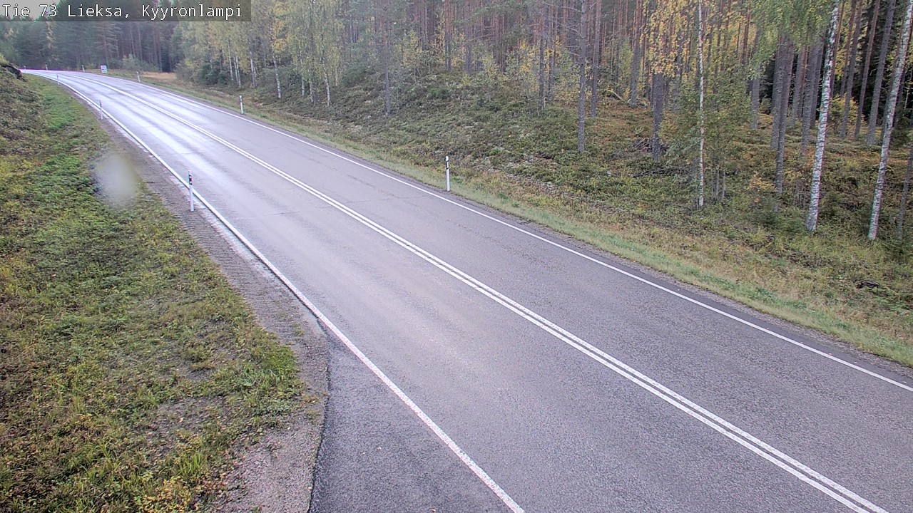Weather Camera Image Road 73 Lieksa, Kyyrönlampi, Lieksa, Pohjois-Karjala
