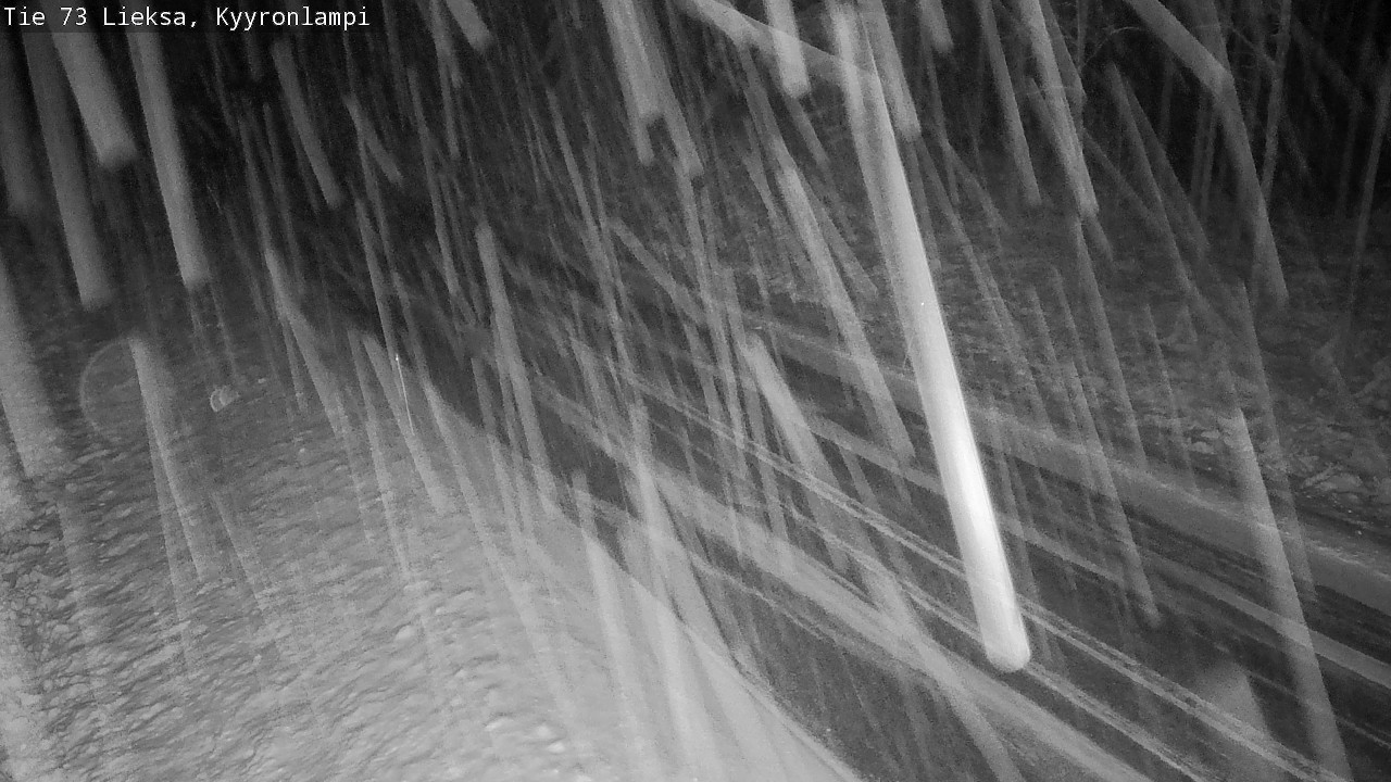 Weather Camera Image Väg 73 Lieksa, Kyyrönlampi, Lieksa, Pohjois-Karjala