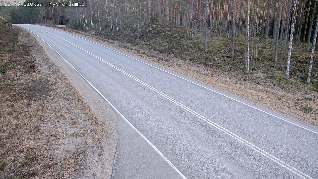 Weather Camera Image Väg 73 Lieksa, Kyyrönlampi, Lieksa, Pohjois-Karjala