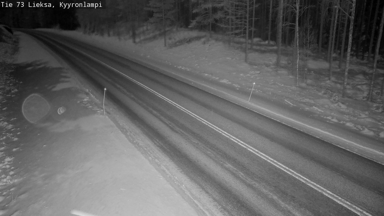 Weather Camera Image Väg 73 Lieksa, Kyyrönlampi, Lieksa, Pohjois-Karjala