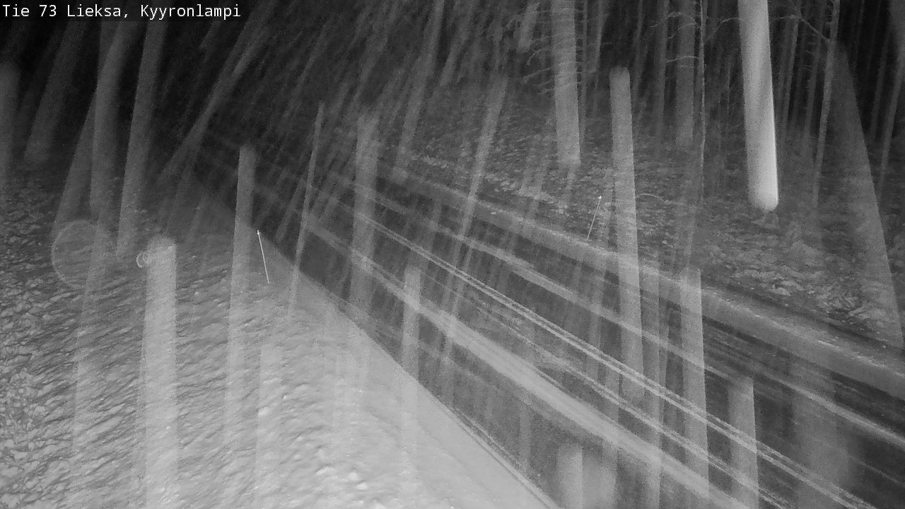 Weather Camera Image Väg 73 Lieksa, Kyyrönlampi, Lieksa, Pohjois-Karjala