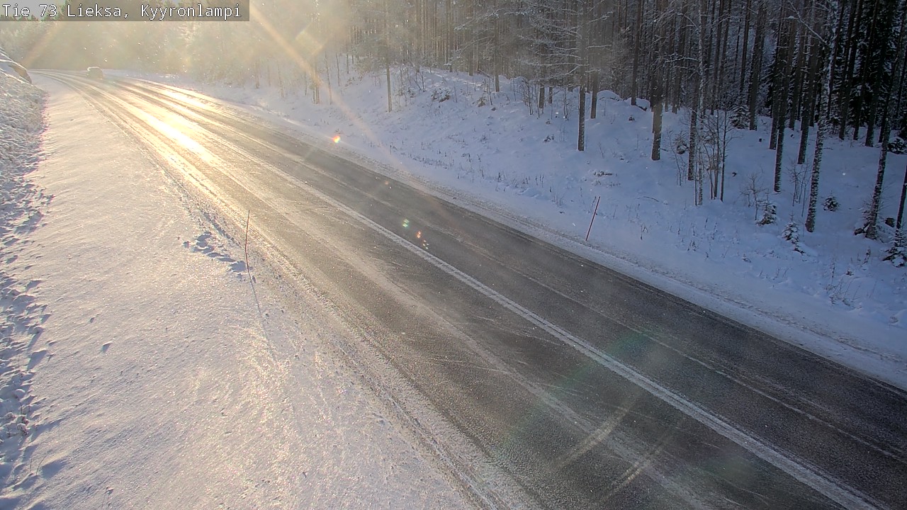 Weather Camera Image Väg 73 Lieksa, Kyyrönlampi, Lieksa, Pohjois-Karjala