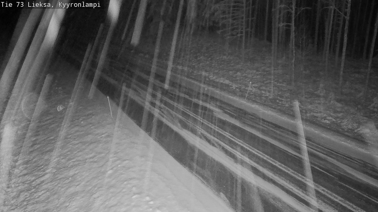 Weather Camera Image Väg 73 Lieksa, Kyyrönlampi, Lieksa, Pohjois-Karjala