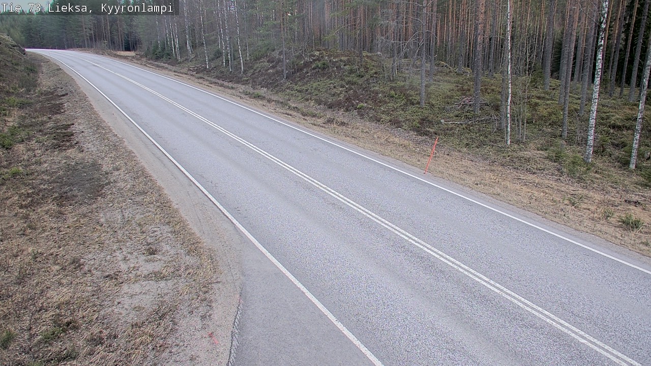 Weather Camera Image Väg 73 Lieksa, Kyyrönlampi, Lieksa, Pohjois-Karjala